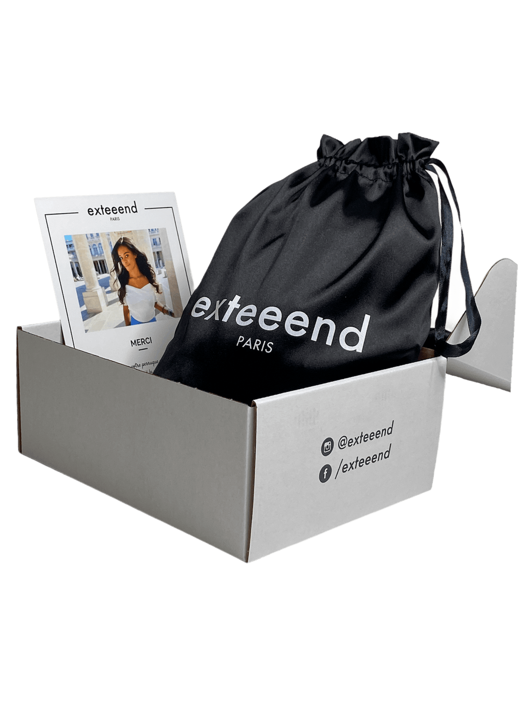 packaging perruque jasmine lace frontal exteeend paris cheveux naturel