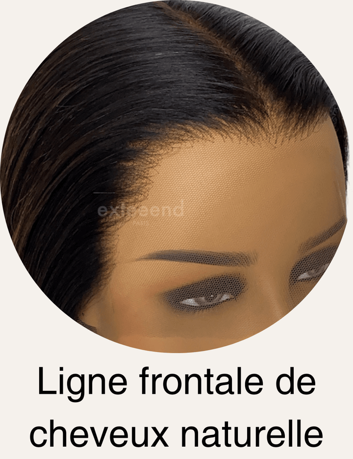 caractéristique perruque lace frontal ligne frontale de cheveux naturelle ou pre plucked wig