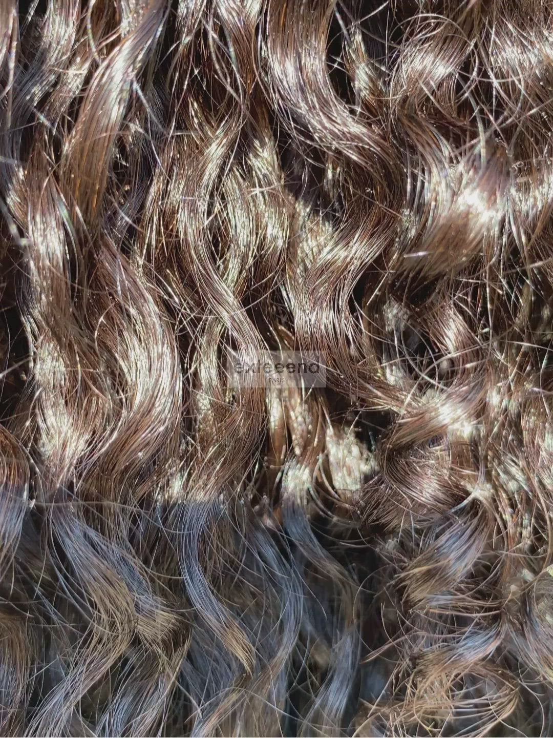 Perruque femme Zahra bouclée Deep Wave vidéo lace wig lace front lace frontal invisible cheveux naturels virgin hair pose sans colle ni gel glueless Exteeend Paris
